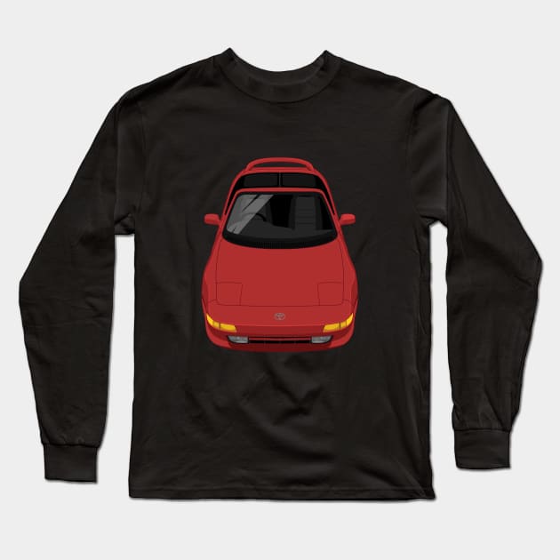 MR2 GT 2nd gen W20 - Red Long Sleeve T-Shirt by jdmart